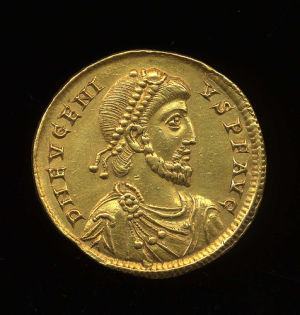 Obverse image of a coin of Eugenius