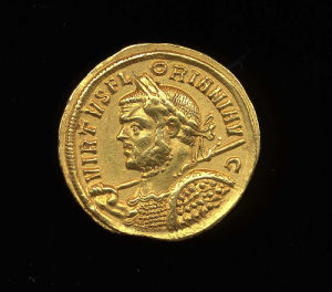 Obverse image of a coin of Florianus