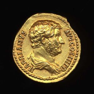 Obverse image of a coin of Hadrian