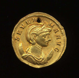 Obverse image of a coin of Ulpia Severina