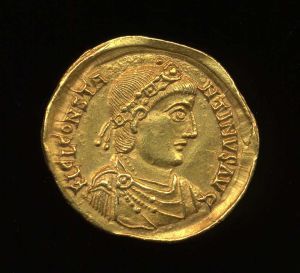 Obverse image of a coin of Constantine III (western emperor)