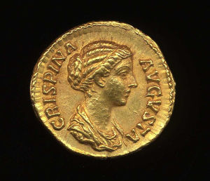 Obverse image of a coin of Bruttia Crispina