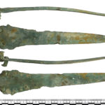 Bronze Age bronze dagger found in Avon (GLO7EFE1A).