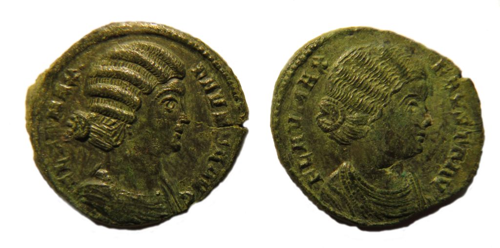 Flavia Maxima Fausta (289–326). Copyright: Trustees of the British Museum. License: Attribution License. 