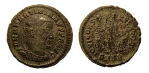 Nummus of Martinian AD 324. Copyright: Portable Antiquities Scheme. License: CC-BY. 