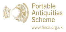 The logo of the Portable Antiquities Scheme featuring a fragmentary anglo-saxon disc brooch