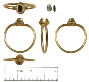 Medieval gold finger ring found in Sussex (SUSS-8219A6). Copyright: Sussex Archaeological Society, CC-BY Licence.