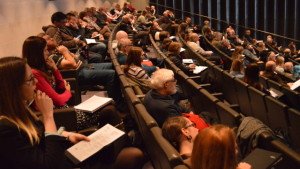 Audience in the BP Lecture Theatre