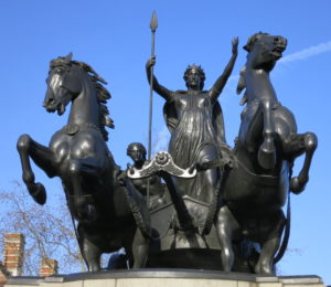 Statue of Boudica outside Westminster