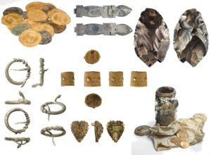 Image of seven Treasure finds from the PAS Database.