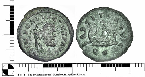 PUBLIC-4B7538: Roman coin: Q-radiate of Allectus